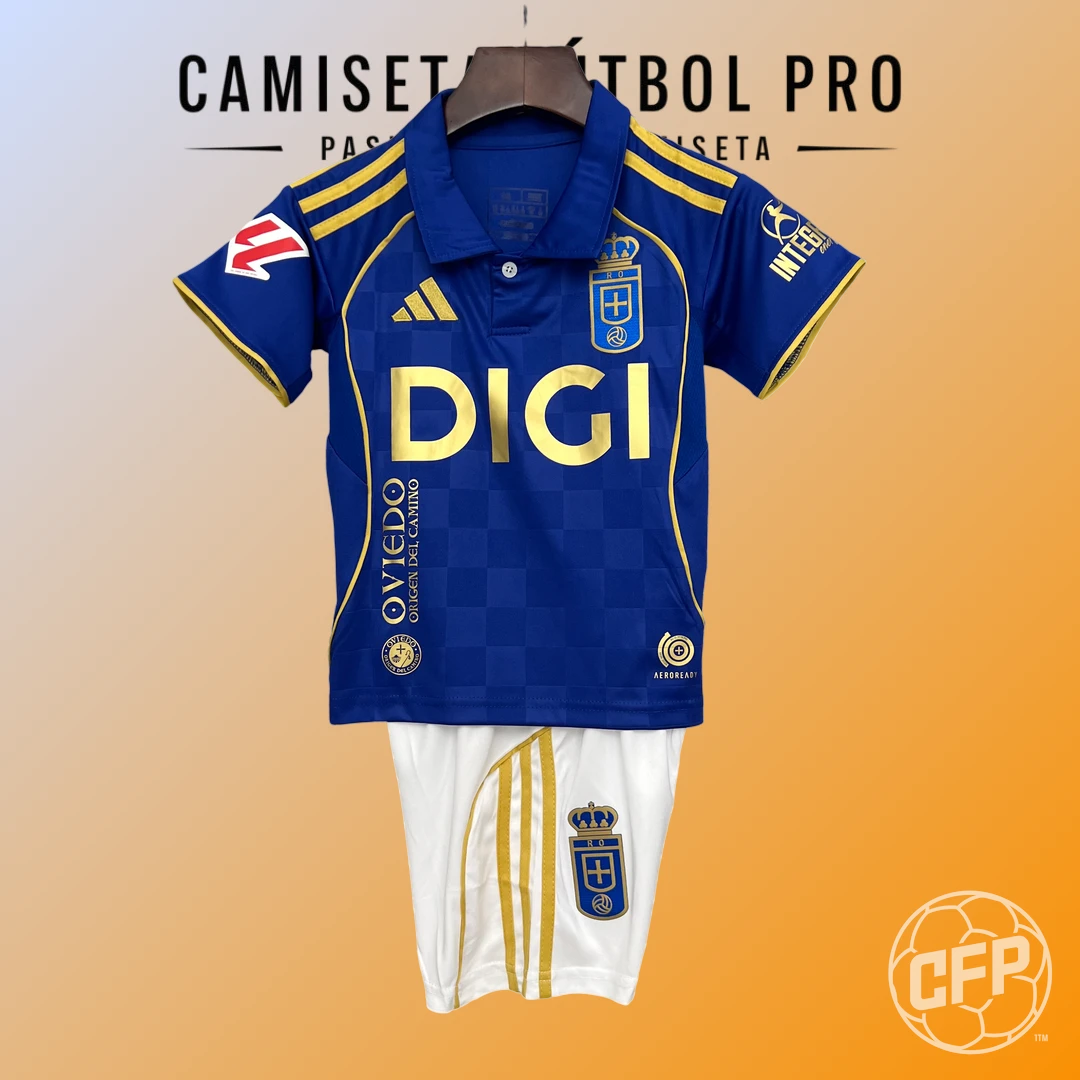 La-Liga-Real-Oviedo-2025-26-Primera-Equipacion-Niños-Aficionado-1
